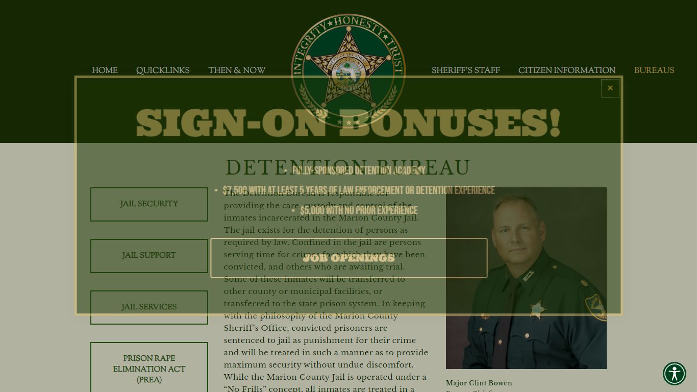 DETENTION BUREAU — Marion County Sheriff's Office